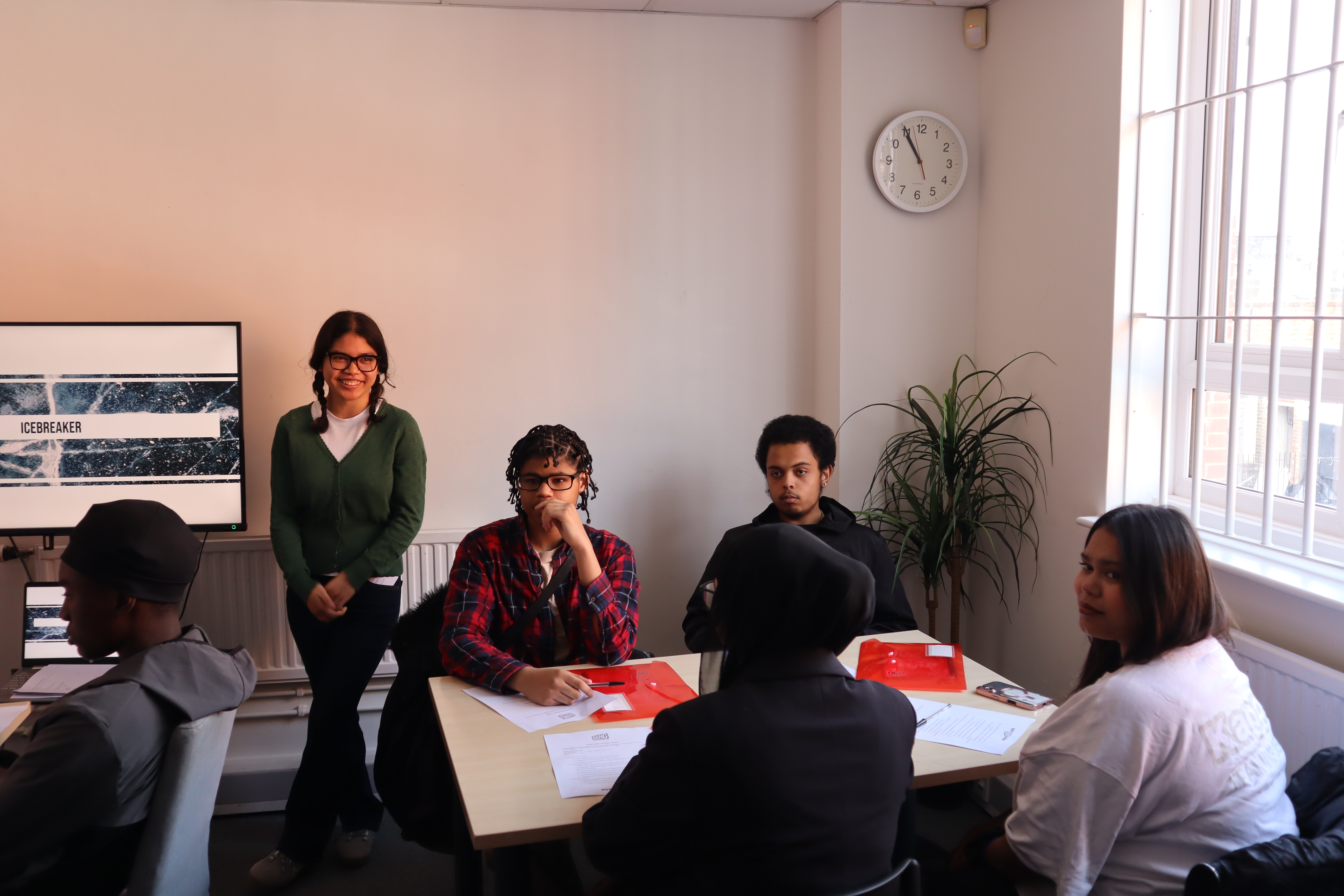 Young people gathered together