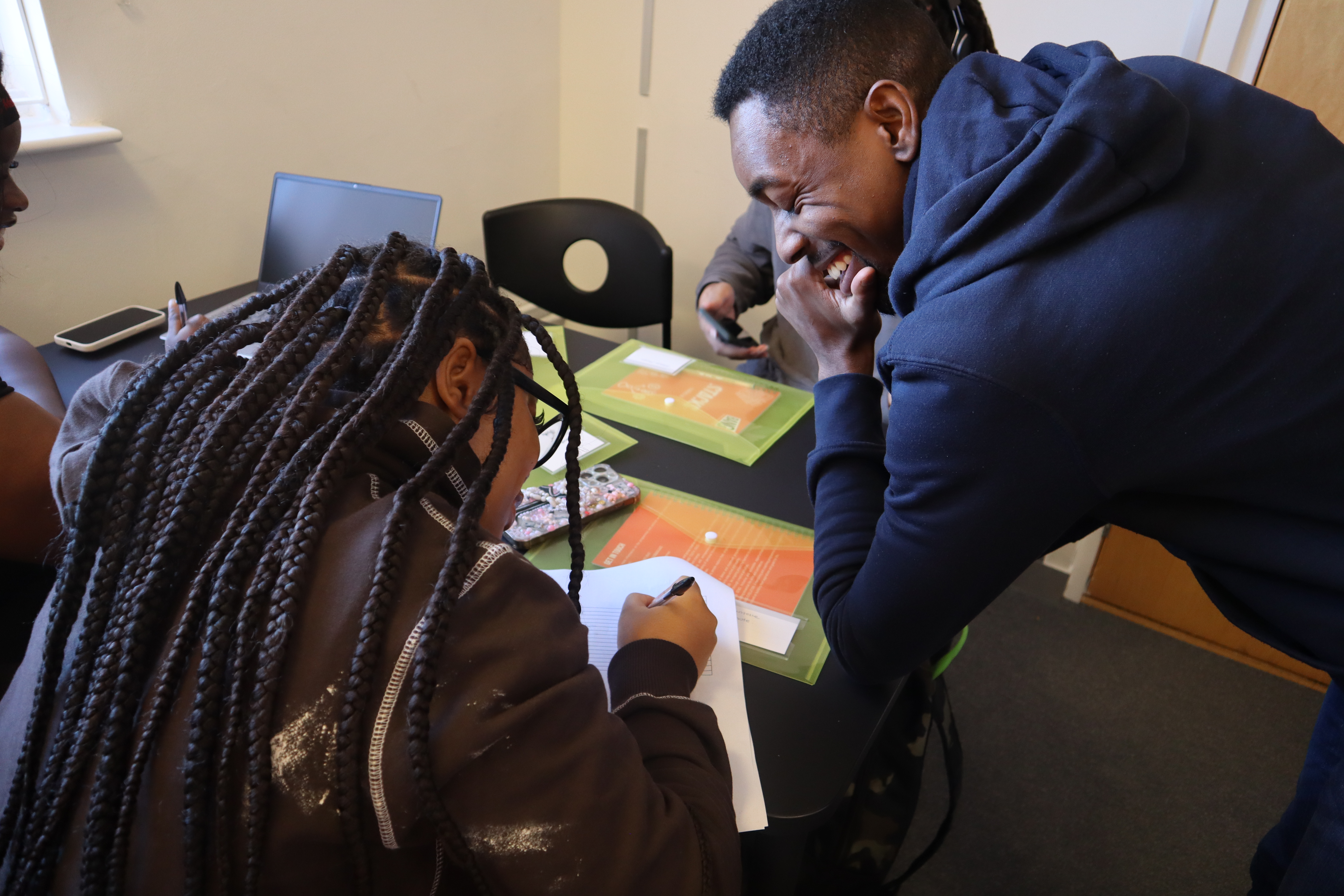 Young people in a BANG collaborative workshop